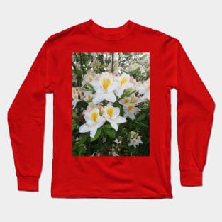 White Garden Lilies In The Spring Acrylic Long Sleeve T-Shirt